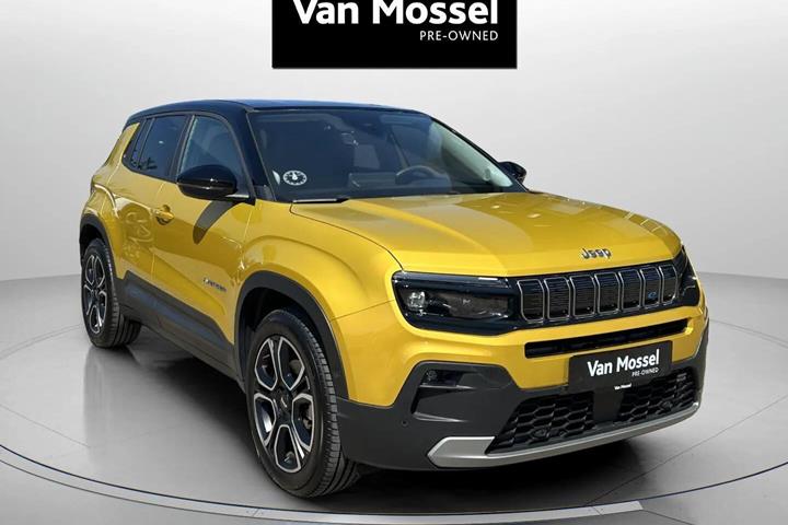Gul Jeep Avenger fra 2023
