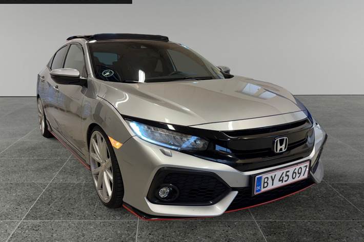 Sølv Honda Civic fra 2017