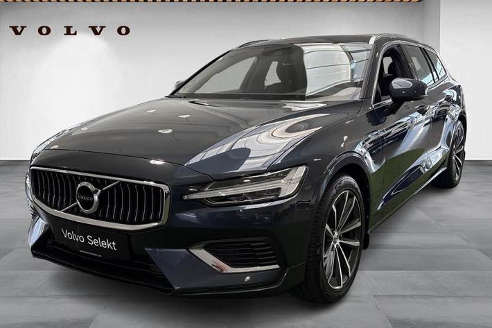 Blå Volvo V60 fra 2021
