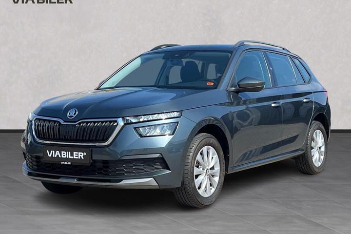 Sort Skoda Kamiq fra 2021 set udefra