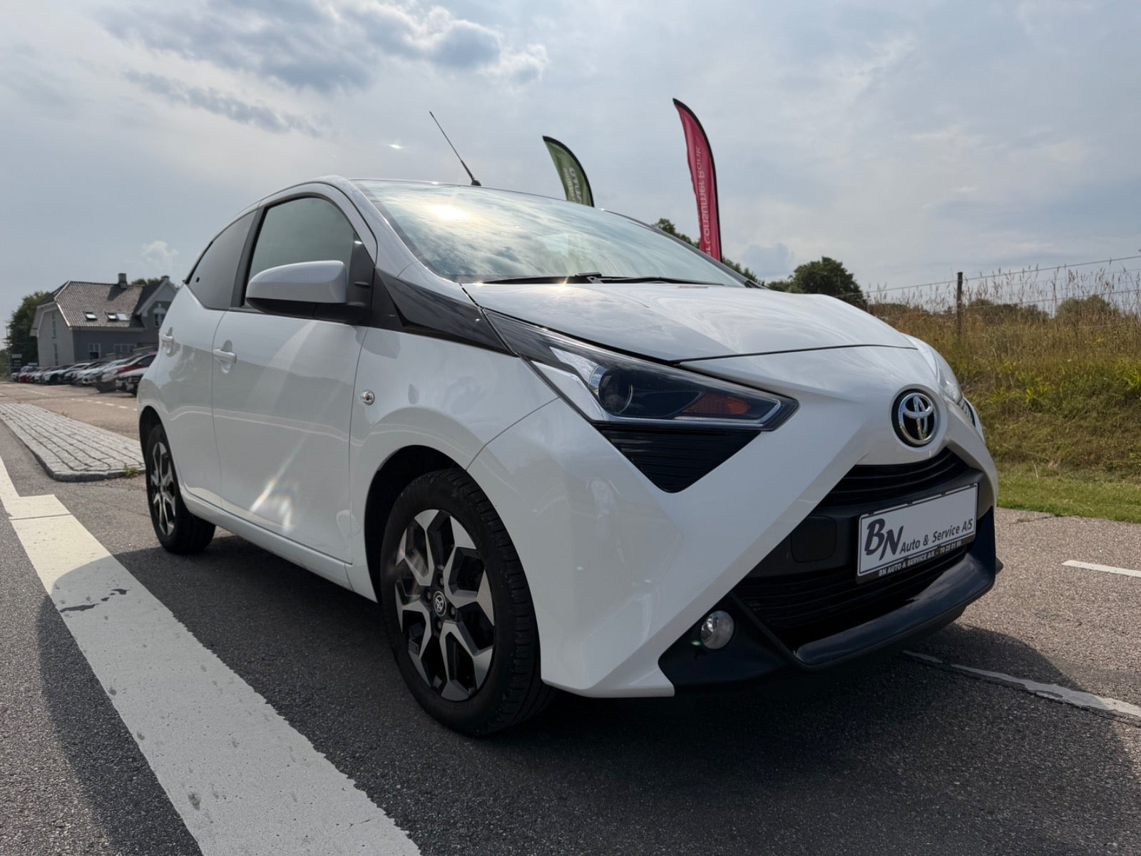 Hvid Toyota Aygo fra 2021