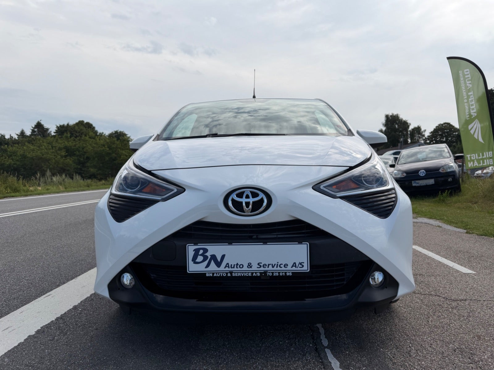 Hvid Toyota Aygo fra 2021