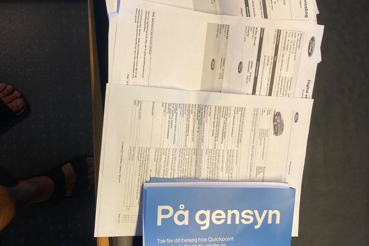 Blå Ford Fiesta fra 2020