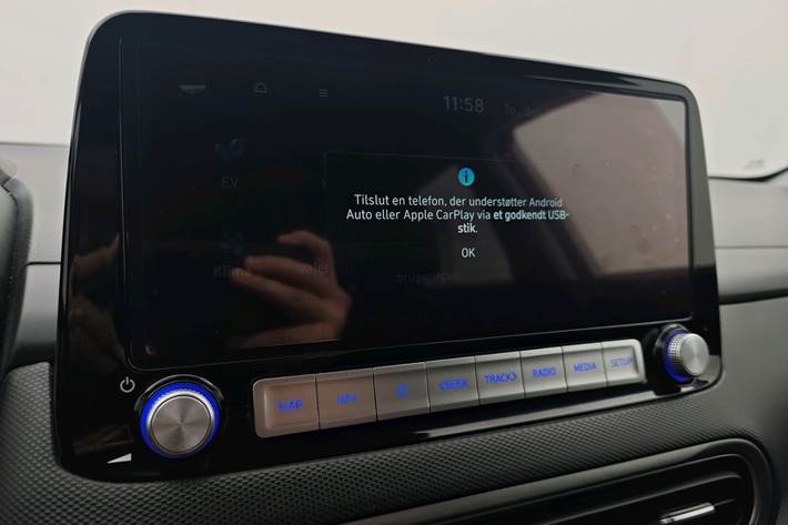 Hvid Hyundai Kona fra 2023