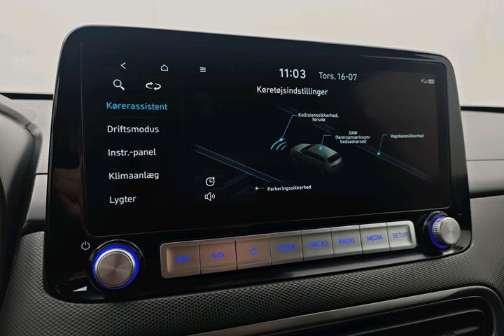 Sølv Hyundai Kona fra 2023