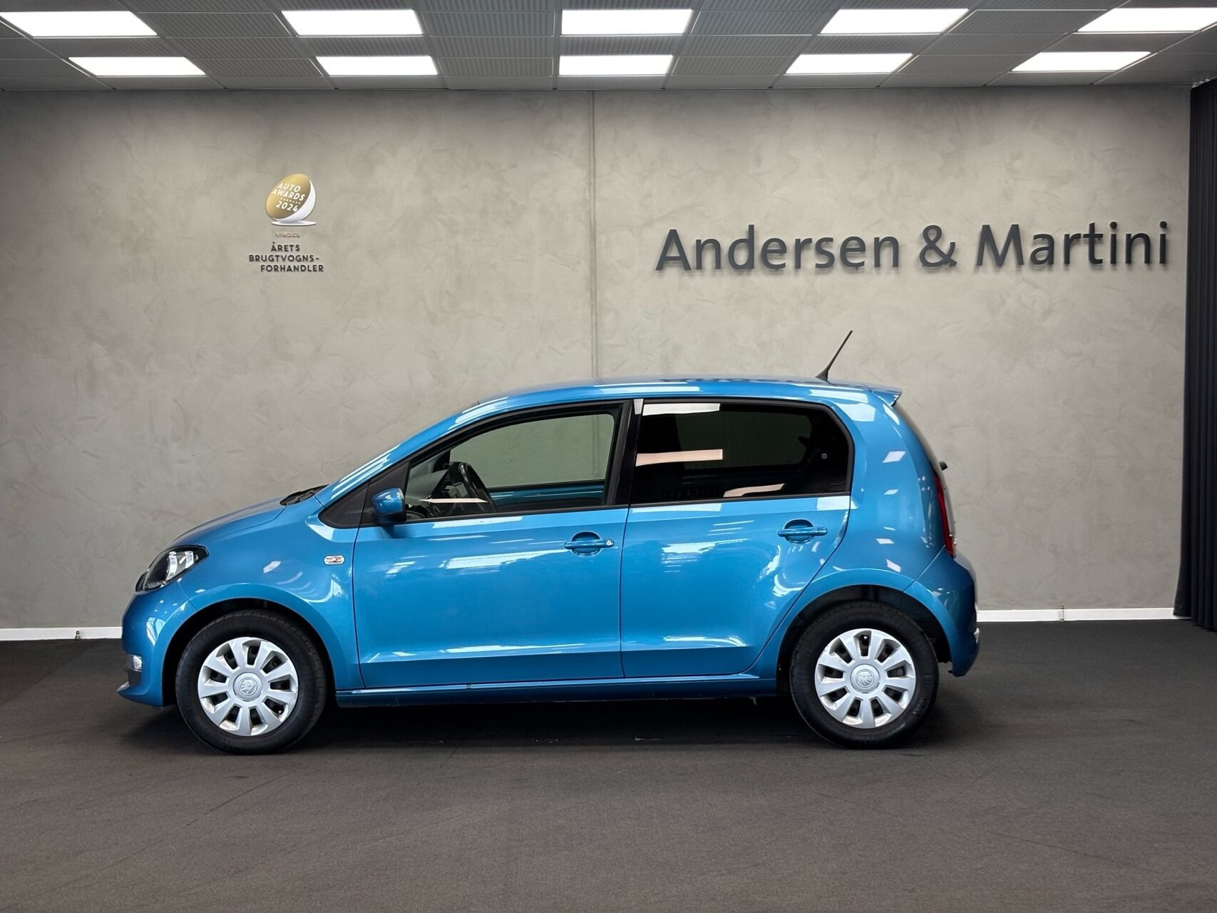 Blå Skoda Citigo fra 2019