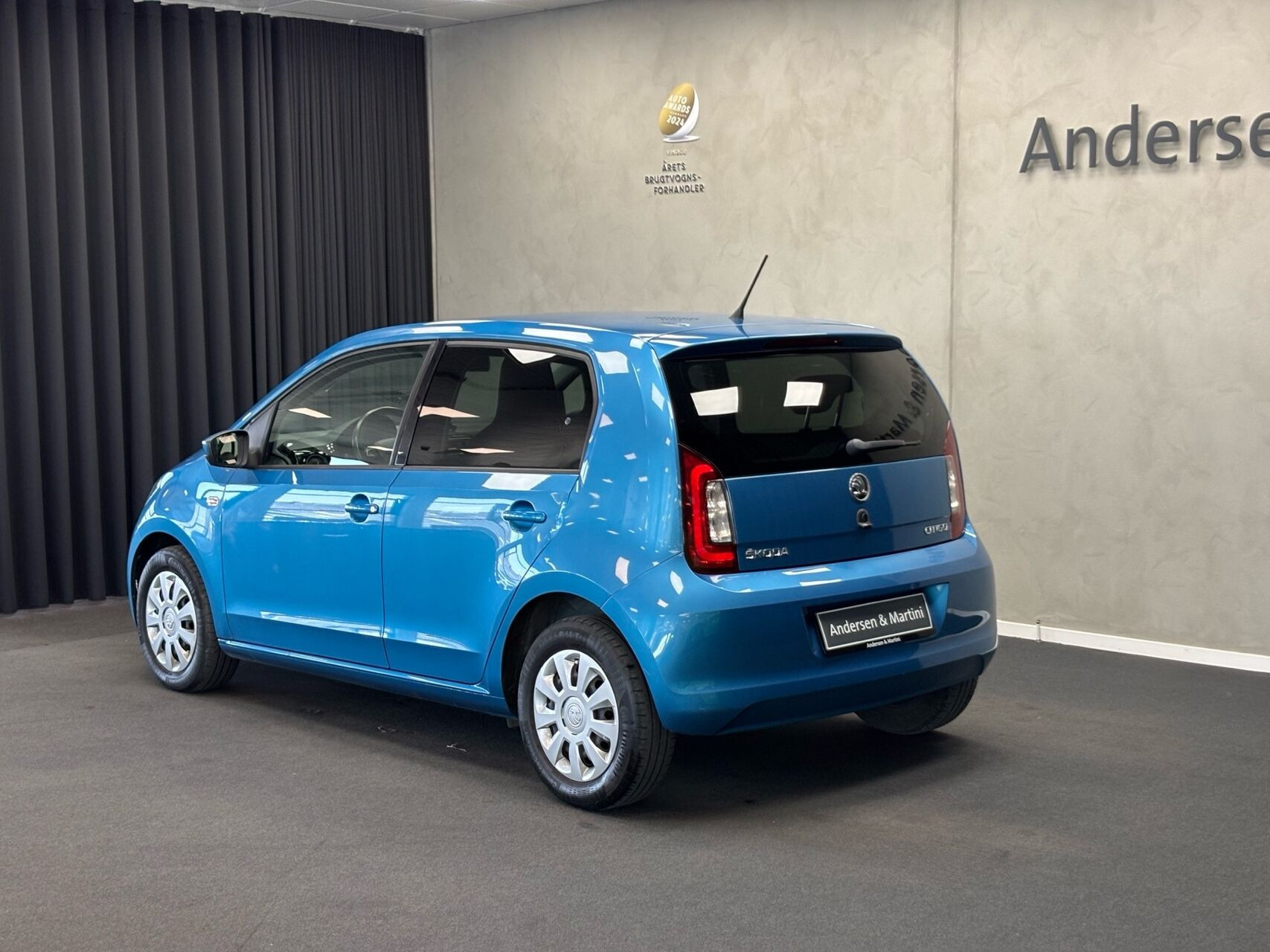 Blå Skoda Citigo fra 2019
