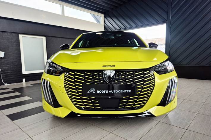 Grøn Peugeot e-208 fra 2026