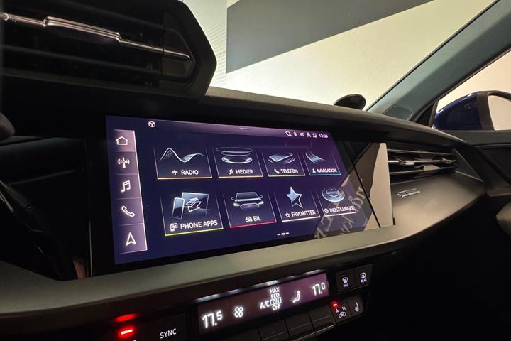 Blå Audi A3 fra 2021