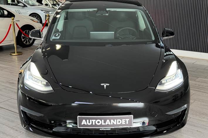 Sort Tesla Model 3 fra 2020