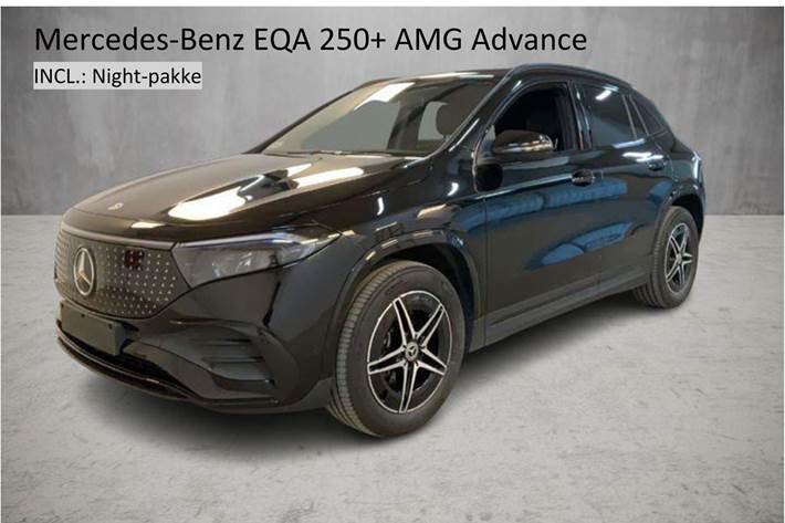 Sort Mercedes EQA 250+ fra 2024