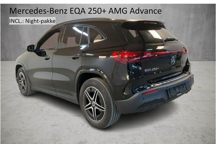 Sort Mercedes EQA 250+ fra 2024