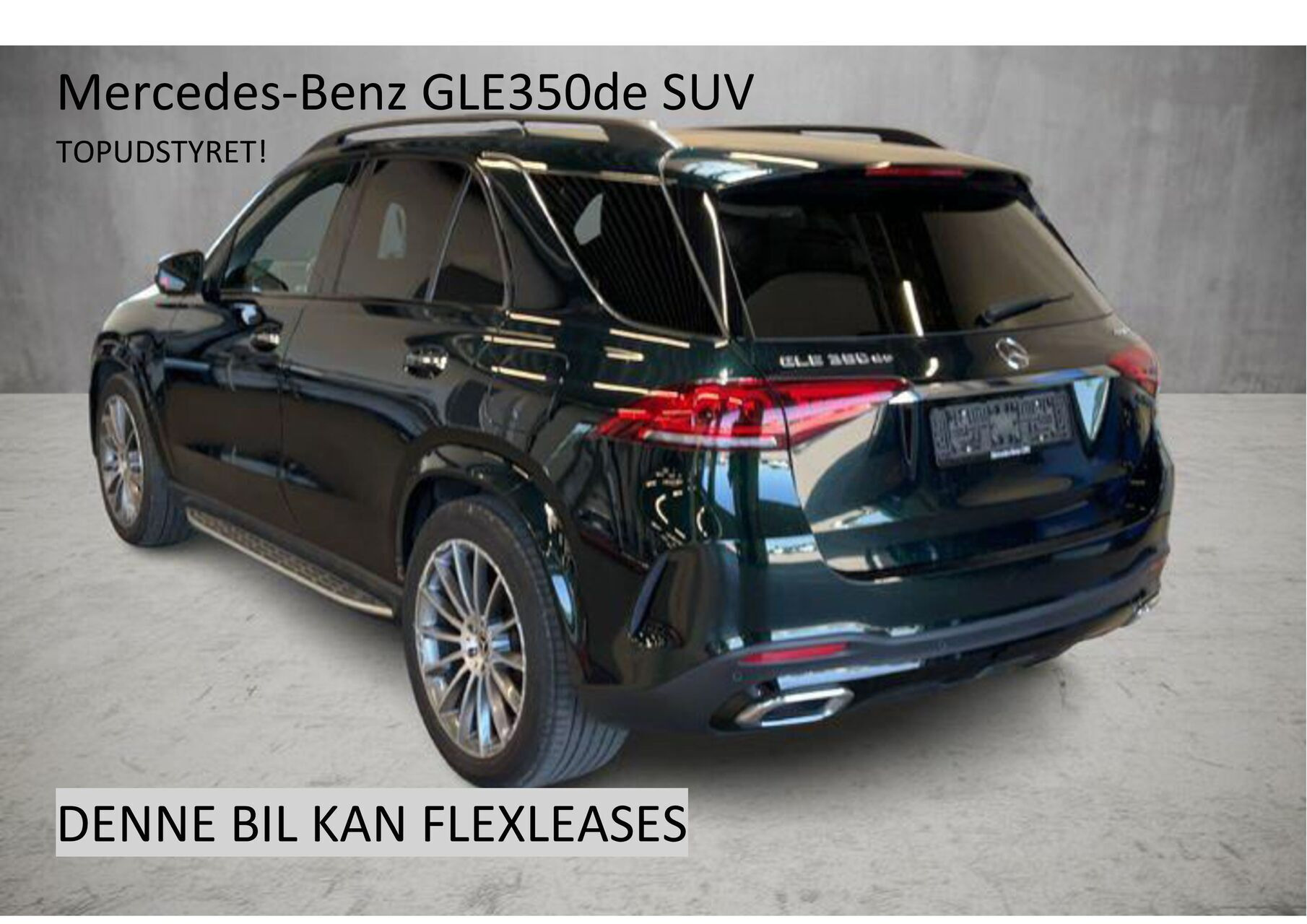 Grøn Mercedes GLE350 de fra 2023