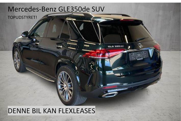 Grøn Mercedes GLE350 de fra 2023