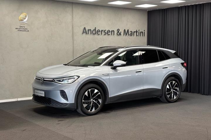 Sølv VW ID.4 fra 2021 set udefra