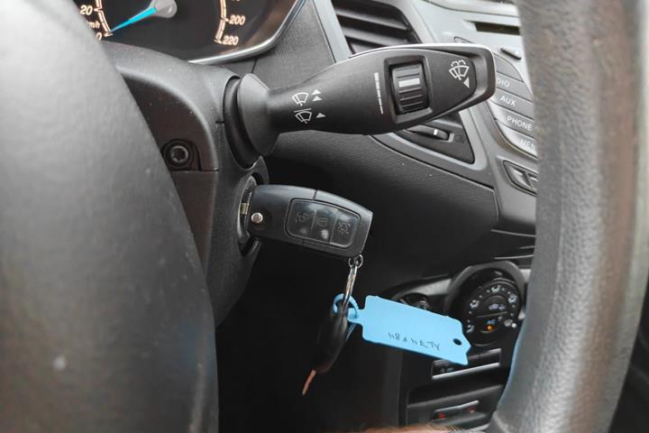 Gul Ford Fiesta fra 2014