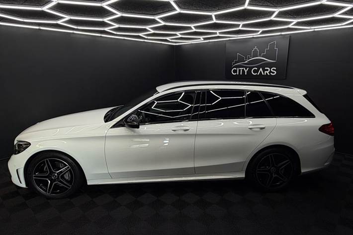 Hvid Mercedes C220 d fra 2021