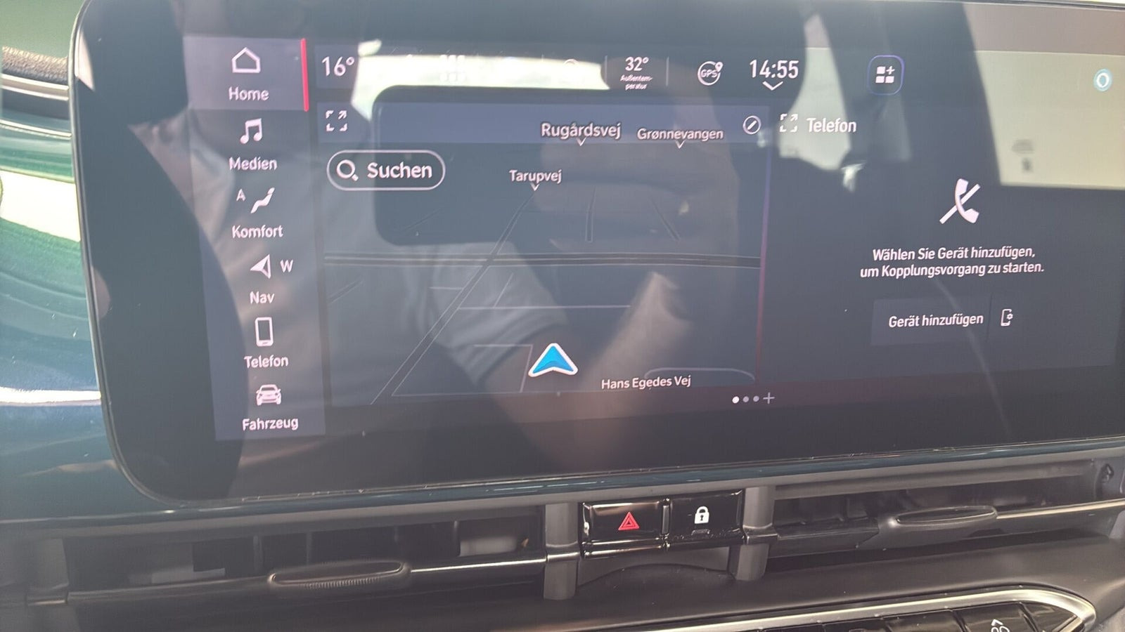 Blå Fiat 500e fra 2024