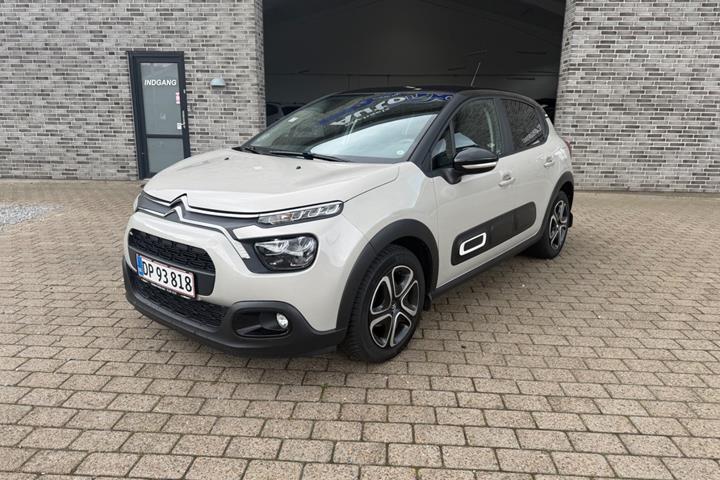 Beige Citroën C3 fra 2021 set udefra