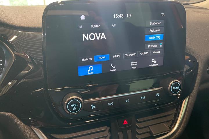 Rød Ford Fiesta fra 2018