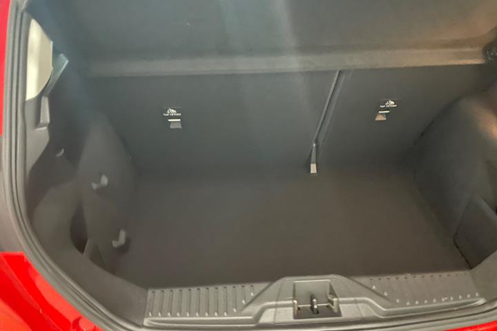 Rød Ford Fiesta fra 2018
