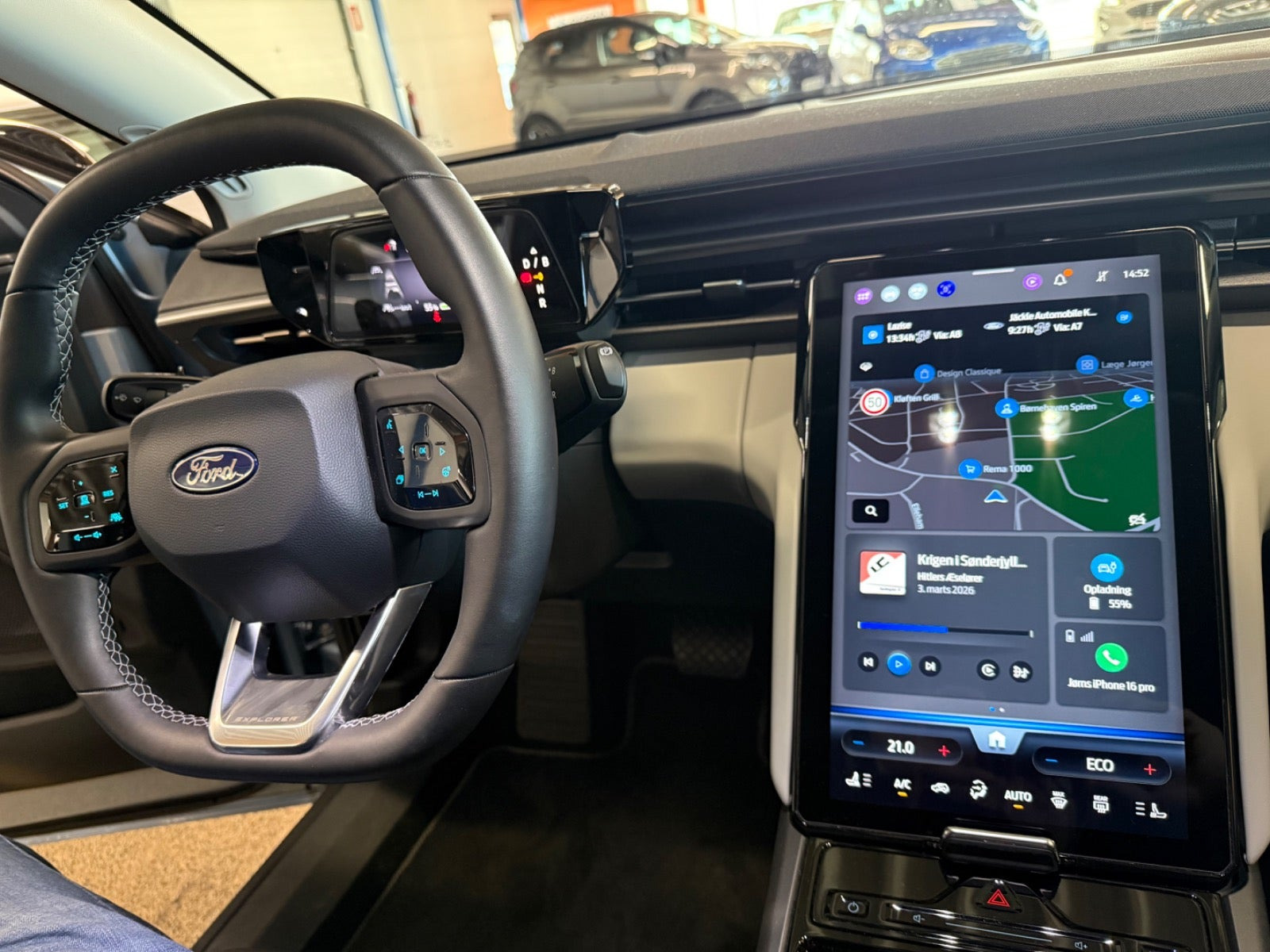 Blå Ford Explorer fra 2025