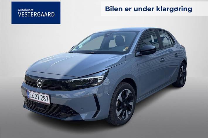 Grå Opel Corsa-e fra 2023