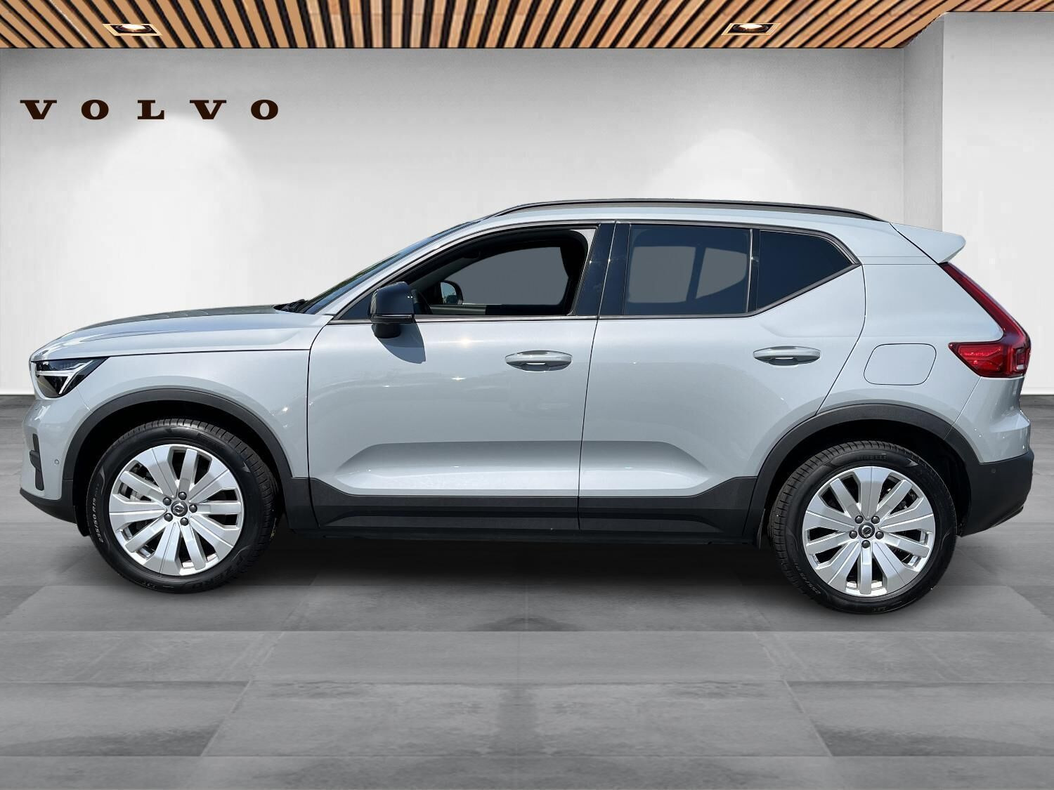 Grå Volvo EX40 fra 2024