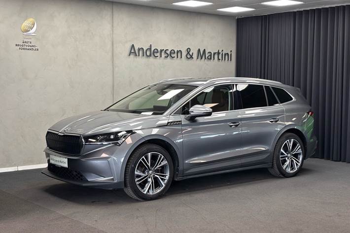 Grå Skoda Enyaq fra 2023