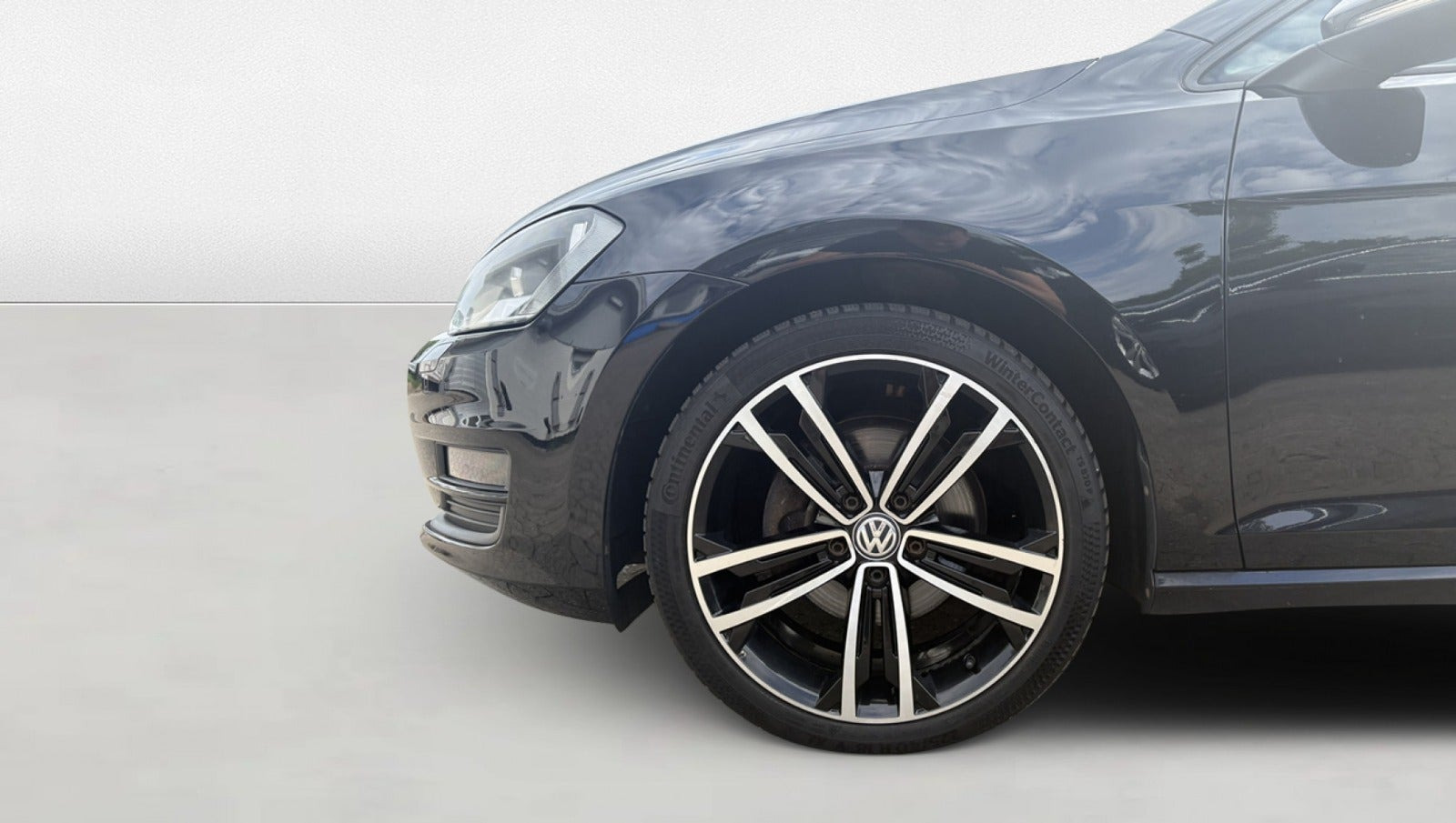 Grøn VW Golf VII fra 2014