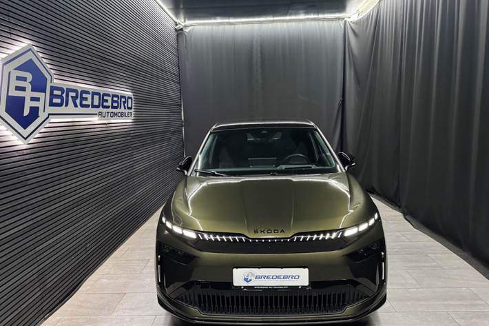 Grøn Skoda Enyaq fra 2026