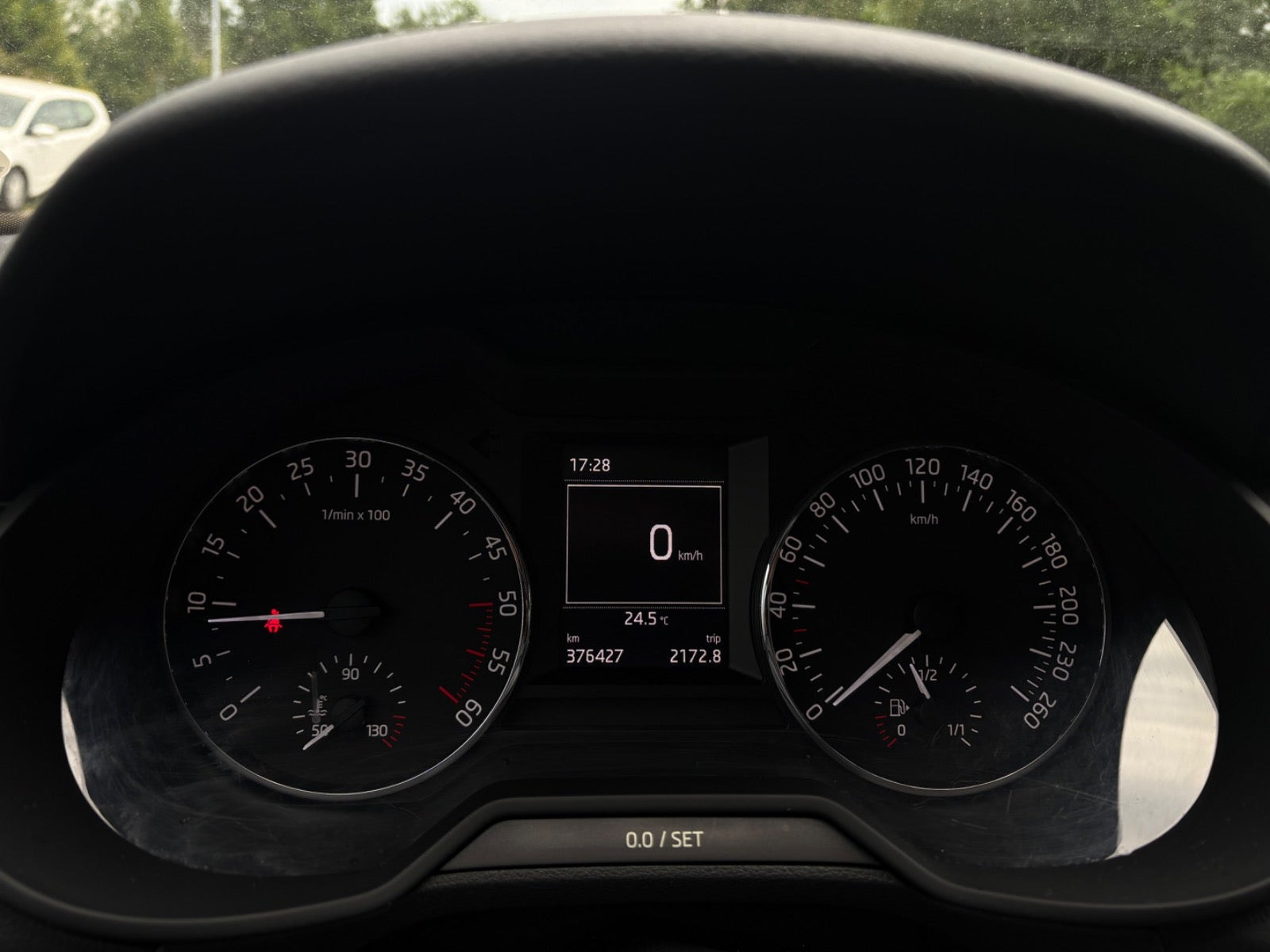 Grøn Skoda Octavia fra 2014