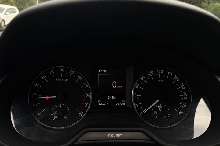Grøn Skoda Octavia fra 2014