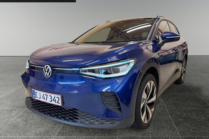Blå VW ID.4 fra 2022 set udefra
