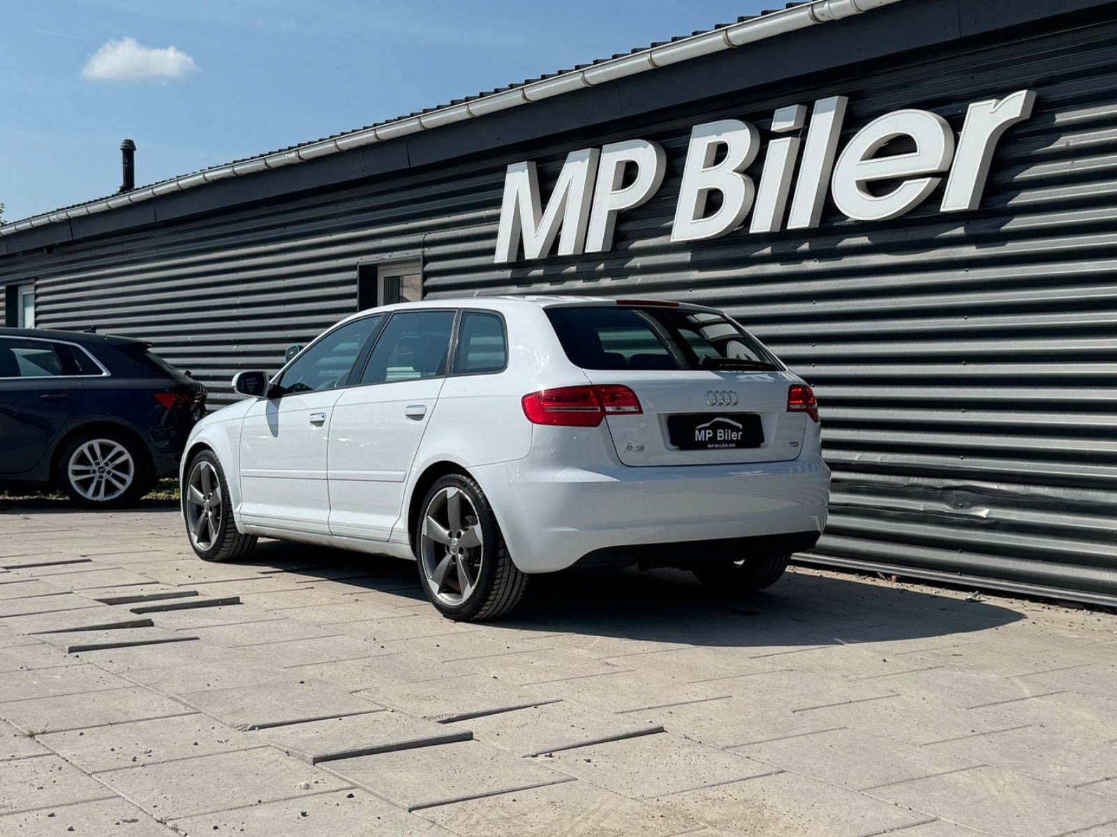 Hvid Audi A3 fra 2012