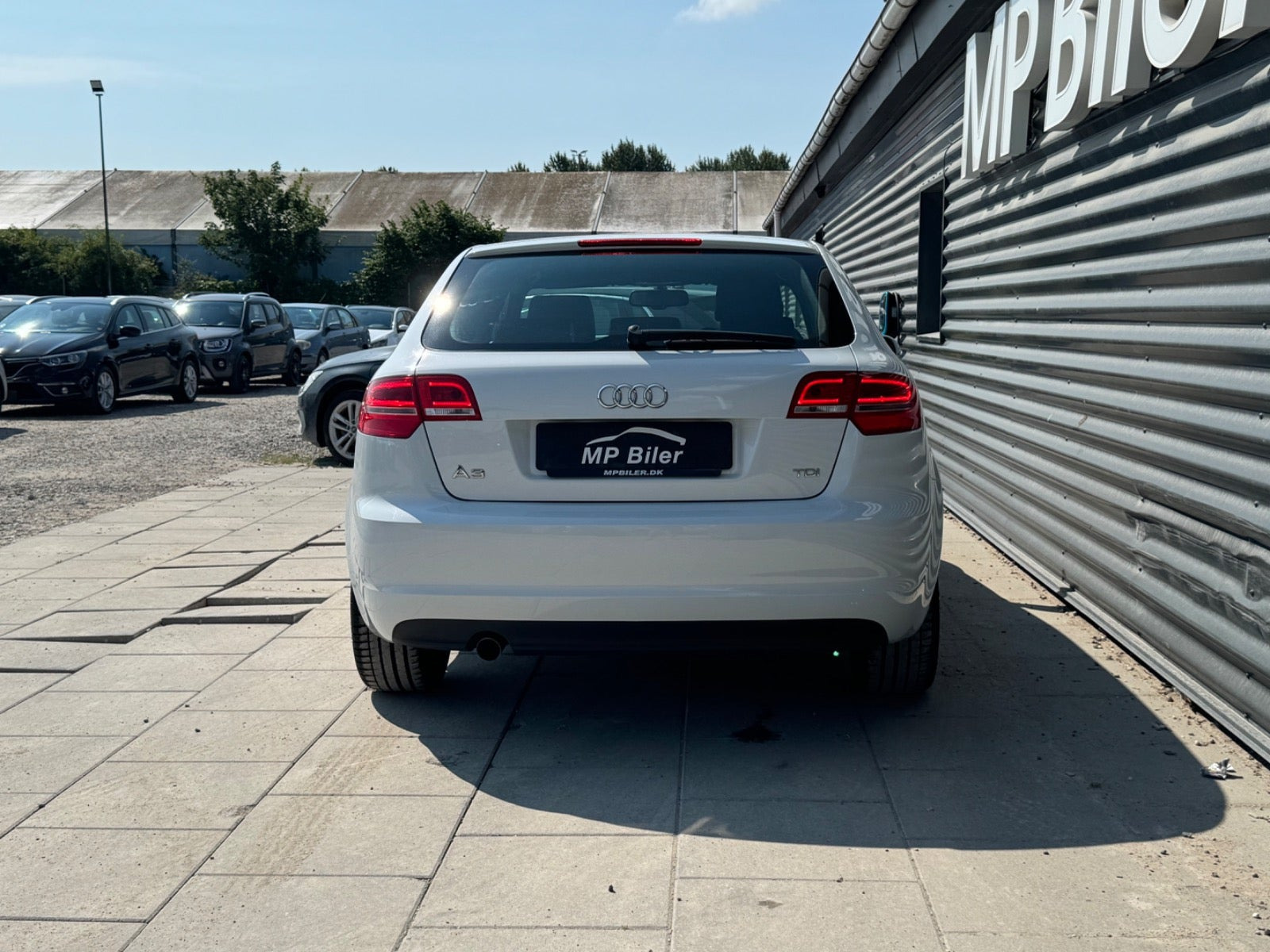 Hvid Audi A3 fra 2012