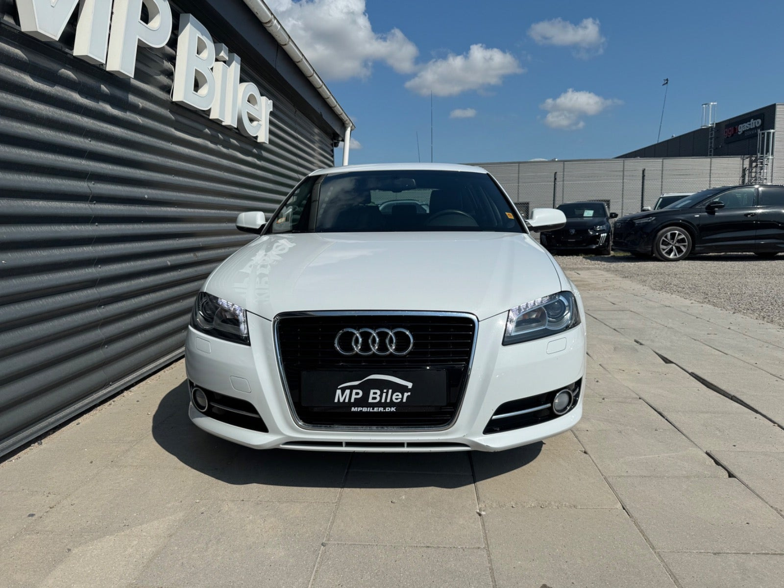 Hvid Audi A3 fra 2012