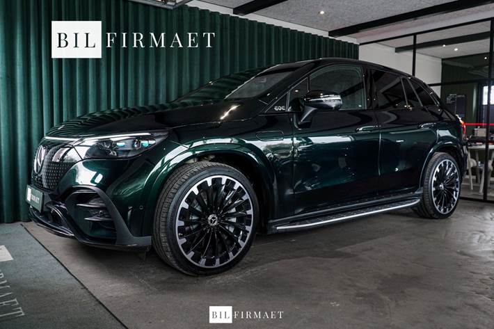 Grøn Mercedes EQE350 SUV fra 2025