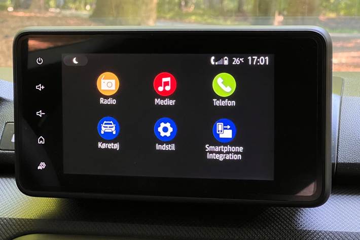 Blå Dacia Sandero fra 2021