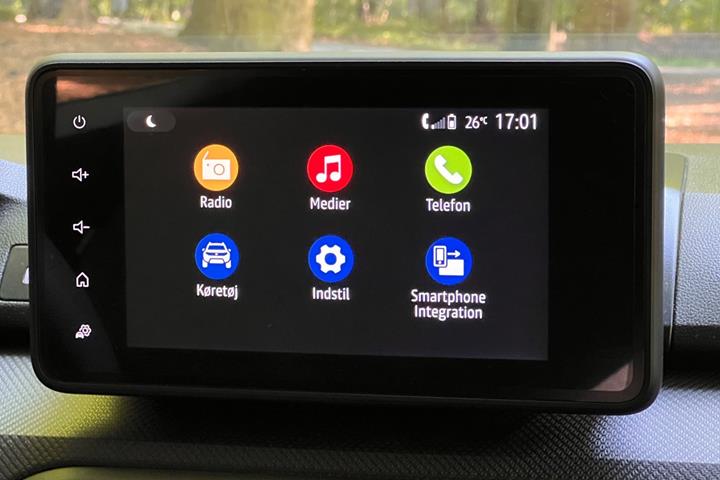 Blå Dacia Sandero fra 2021