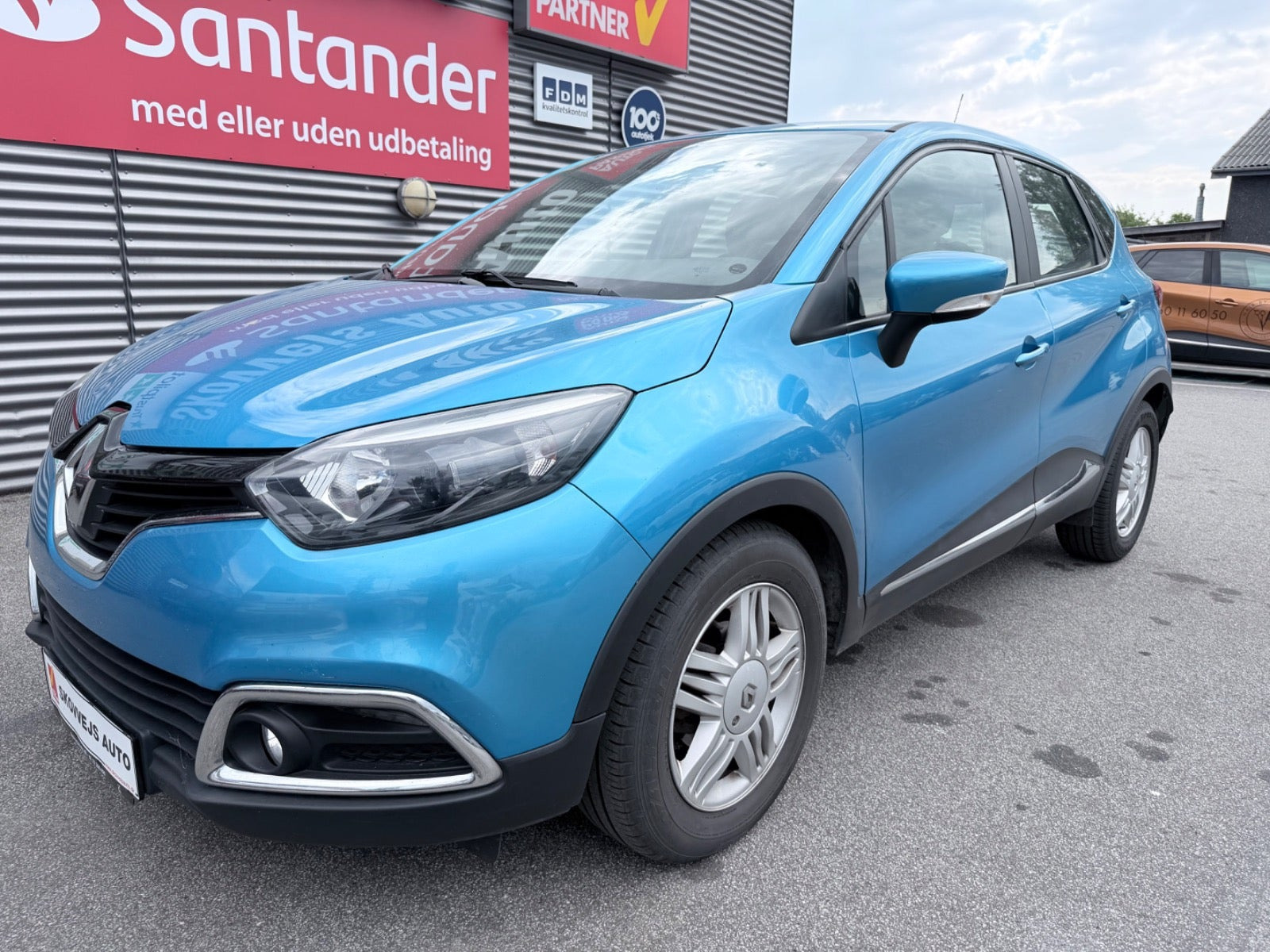 Blå Renault Captur fra 2014