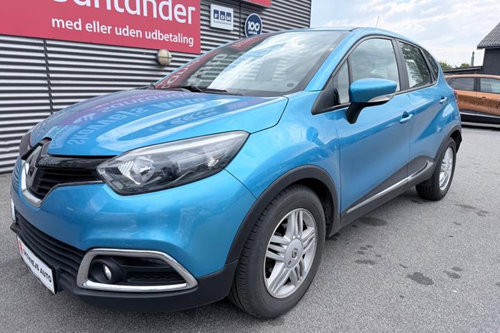 Blå Renault Captur fra 2014