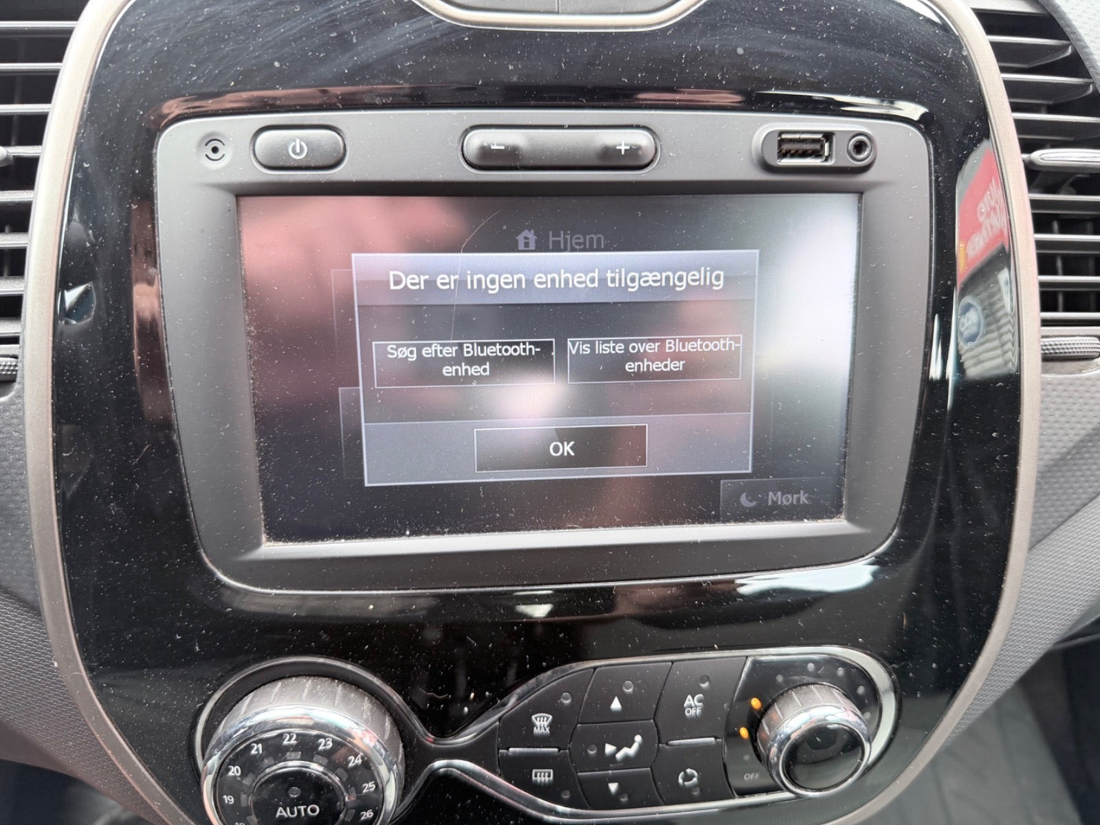 Blå Renault Captur fra 2014