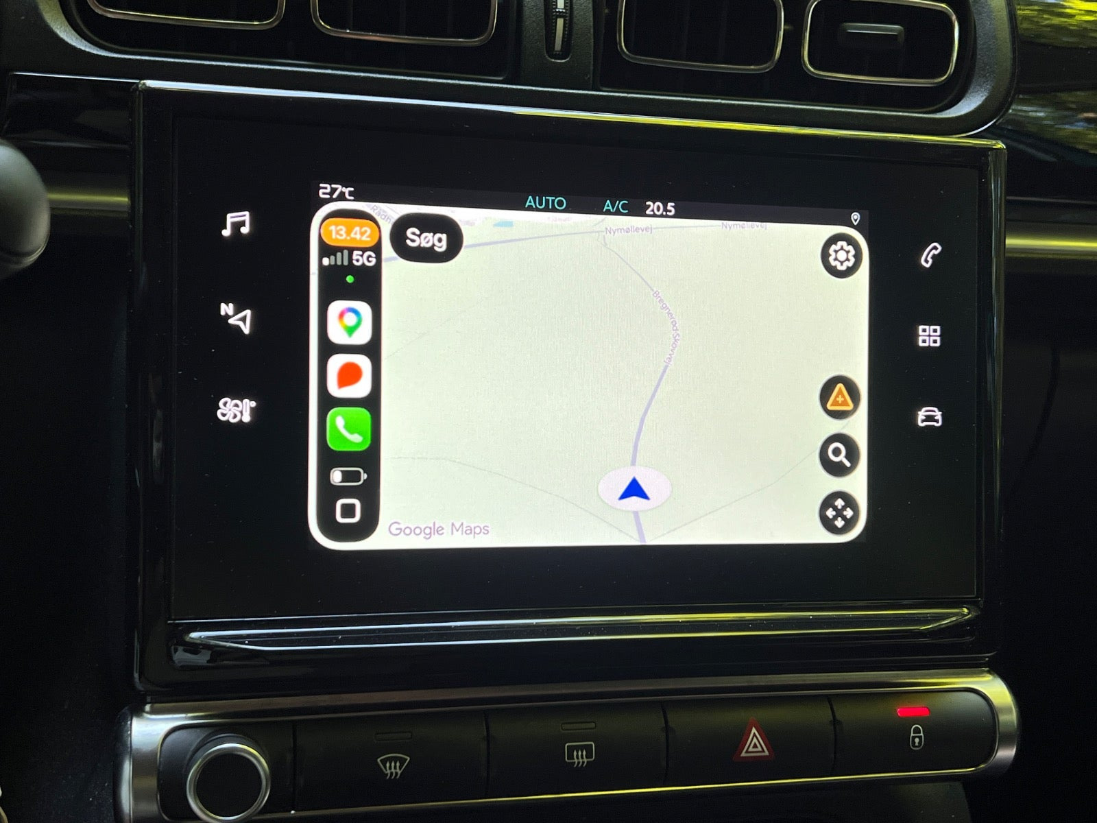 Blå Citroën C3 fra 2021