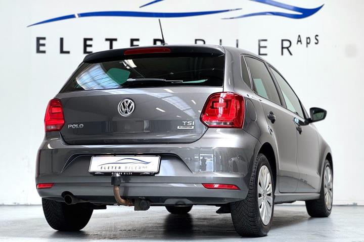 Grå VW Polo fra 2017