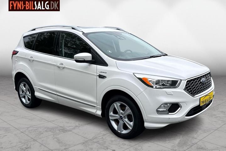Hvid Ford Kuga fra 2017
