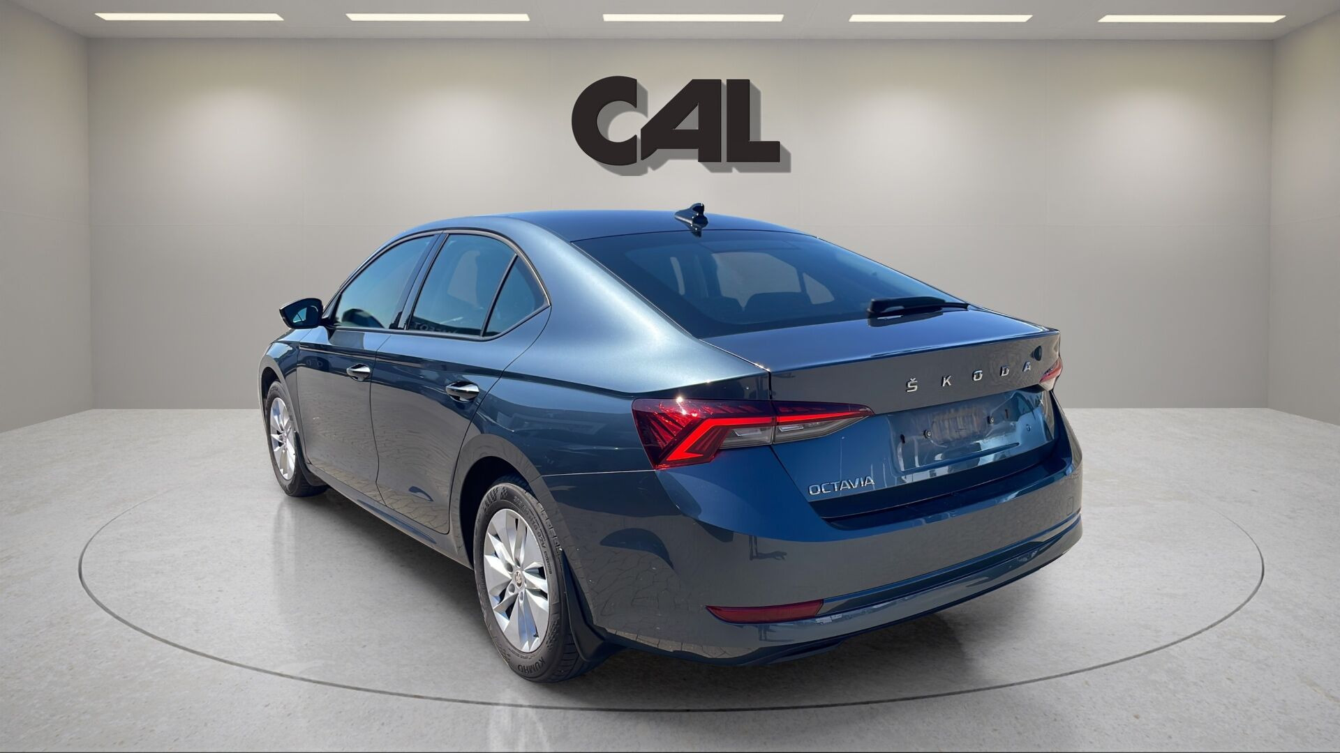 Blå Skoda Octavia fra 2021
