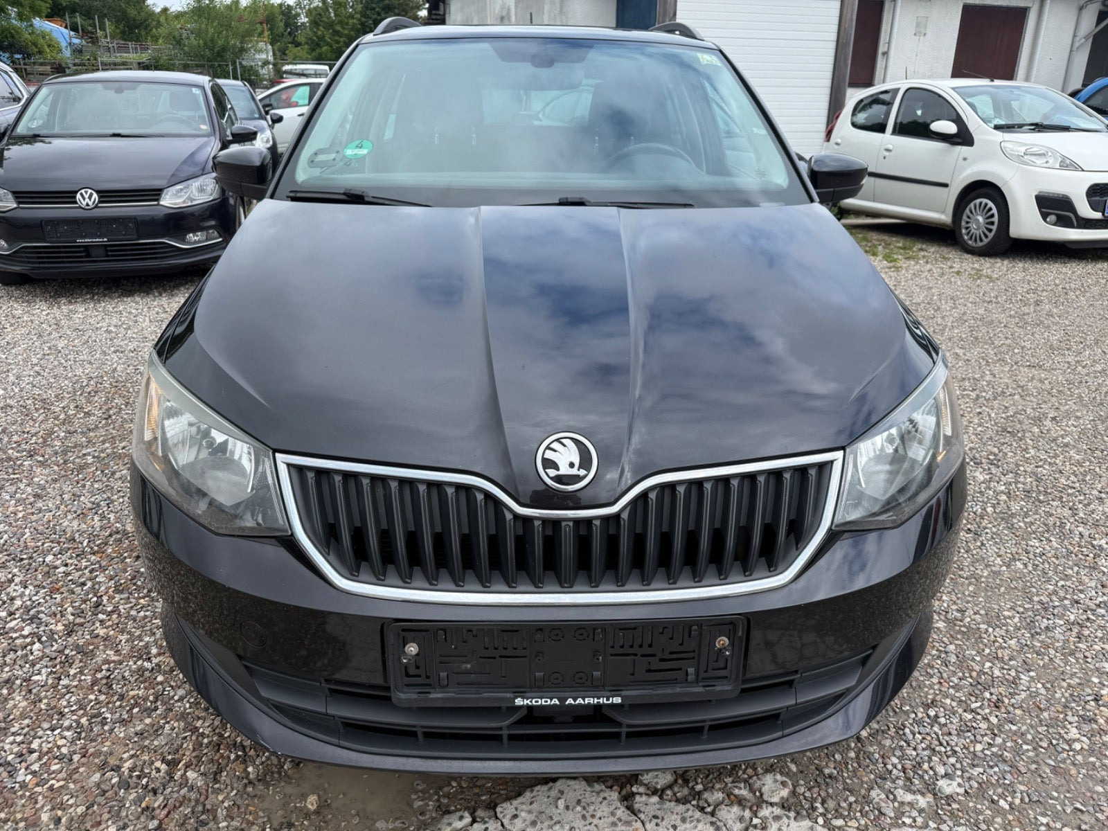 Sort Skoda Fabia fra 2017