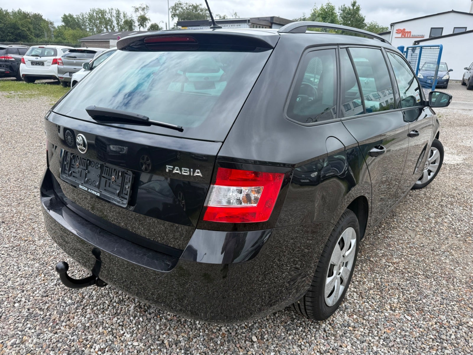 Sort Skoda Fabia fra 2017
