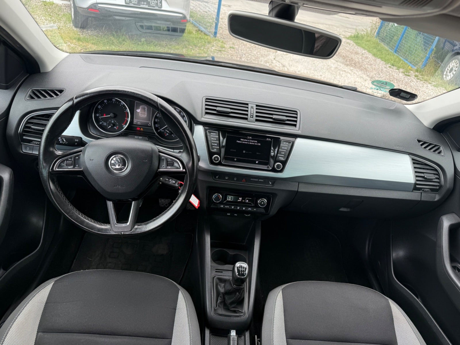 Sort Skoda Fabia fra 2017